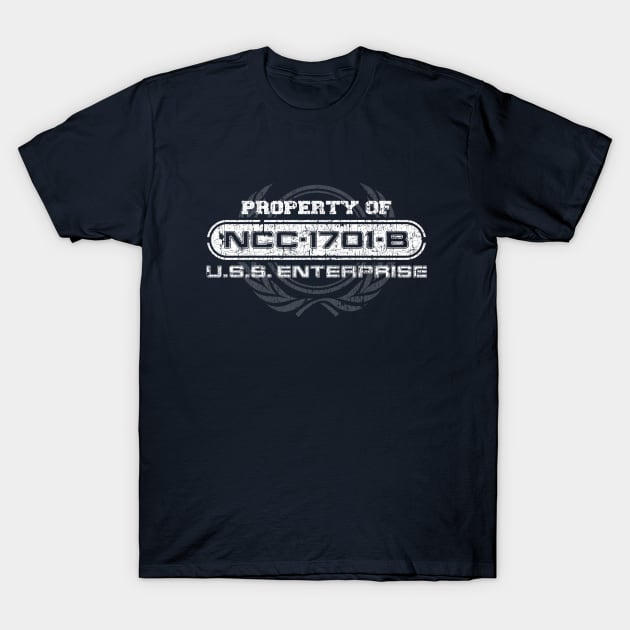 Vintage Property of NCC1701B T-Shirt by JWDesigns